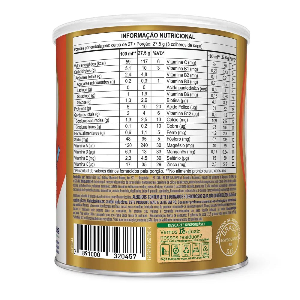 Nutren Senior Complemento Alimentar Sem Sabor Zero Lactose 740g