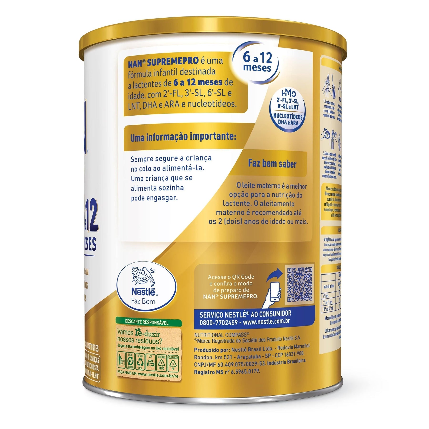 Nan Supreme Pro 6 a 12 Meses 800g