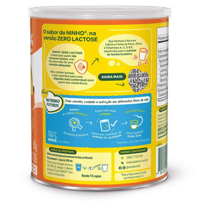 Ninho Composto Lácteo Zero Lactose Lata 380g